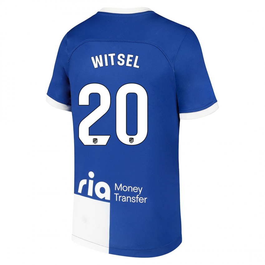 Niño Camiseta Axel Witsel #20 Azul Blanco 2ª Equipación 2023/24 La Camisa Perú