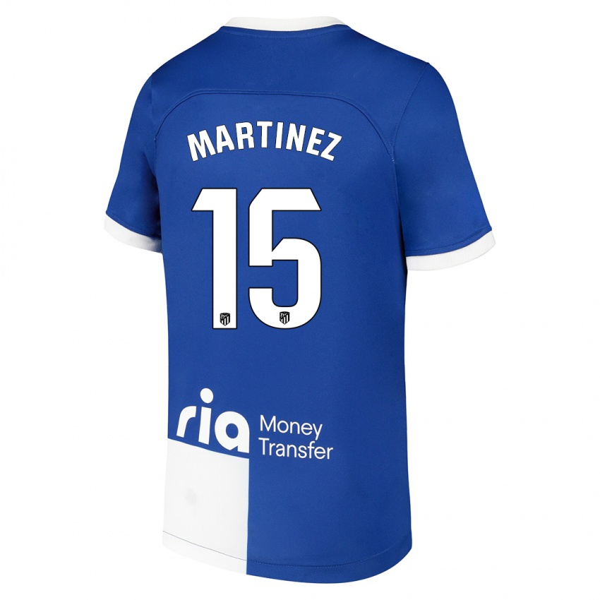 Niño Camiseta Daniel Martinez #15 Azul Blanco 2ª Equipación 2023/24 La Camisa Perú