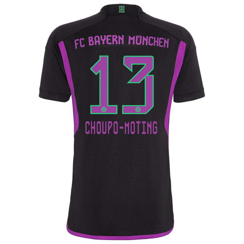 Niño Camiseta Eric Maxim Choupo-Moting #13 Negro 2ª Equipación 2023/24 La Camisa Perú