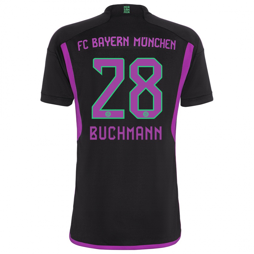 Niño Camiseta Tarek Buchmann #28 Negro 2ª Equipación 2023/24 La Camisa Perú