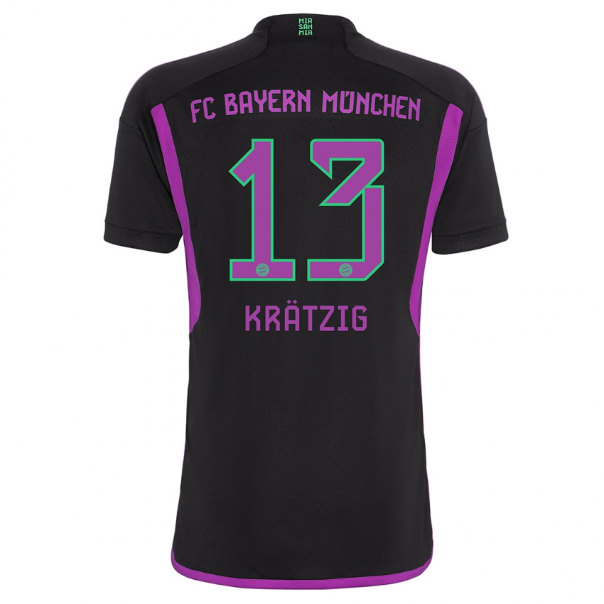 Niño Camiseta Frans Krätzig #13 Negro 2ª Equipación 2023/24 La Camisa Perú