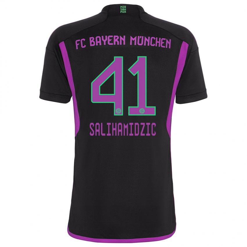 Niño Camiseta Nick Salihamidzic #41 Negro 2ª Equipación 2023/24 La Camisa Perú