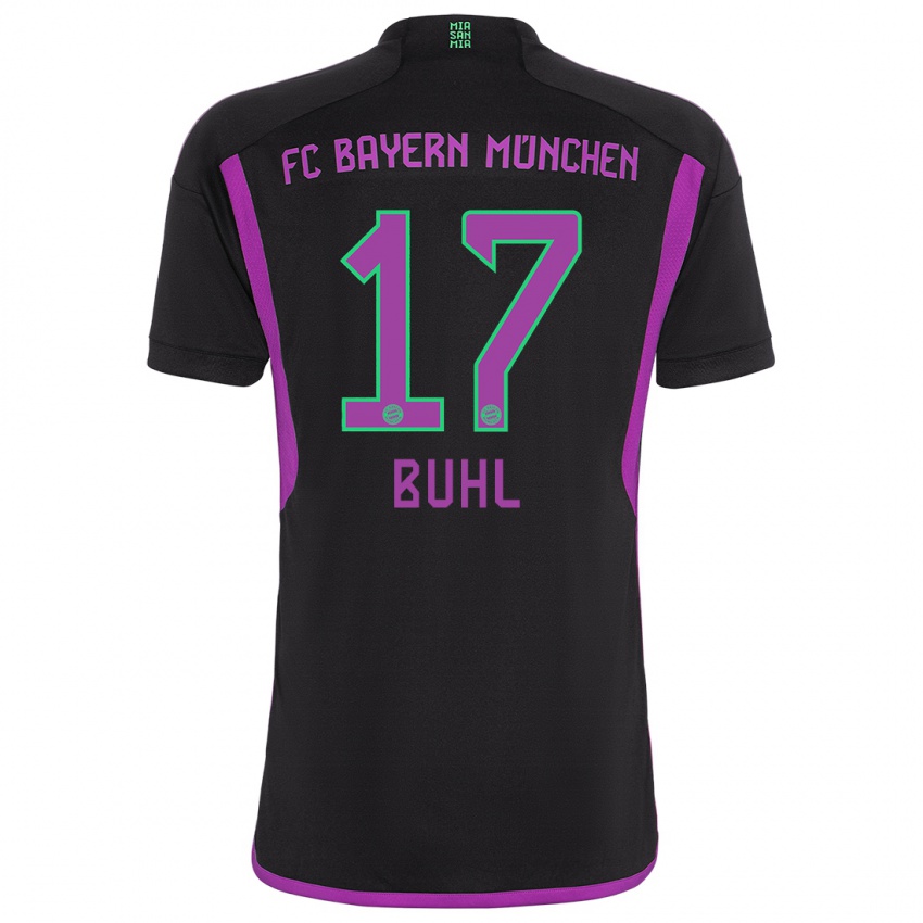 Niño Camiseta Klara Buhl #17 Negro 2ª Equipación 2023/24 La Camisa Perú