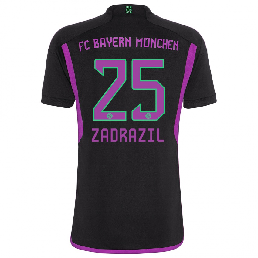 Niño Camiseta Sarah Zadrazil #25 Negro 2ª Equipación 2023/24 La Camisa Perú