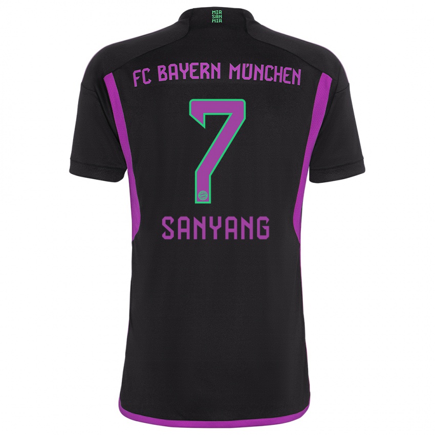 Niño Camiseta Mamin Sanyang #7 Negro 2ª Equipación 2023/24 La Camisa Perú