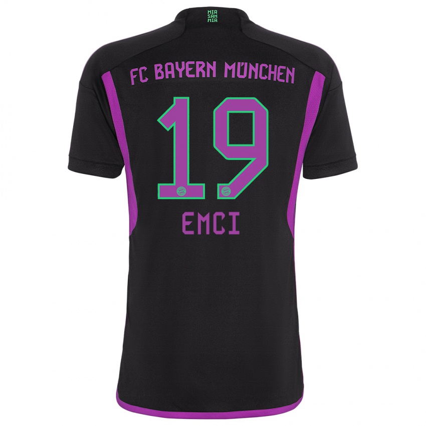 Niño Camiseta Ben Emci #19 Negro 2ª Equipación 2023/24 La Camisa Perú