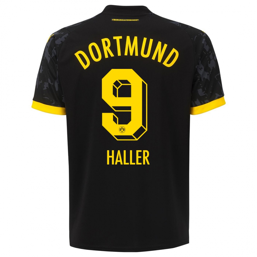 Niño Camiseta Sebastien Haller #9 Negro 2ª Equipación 2023/24 La Camisa Perú