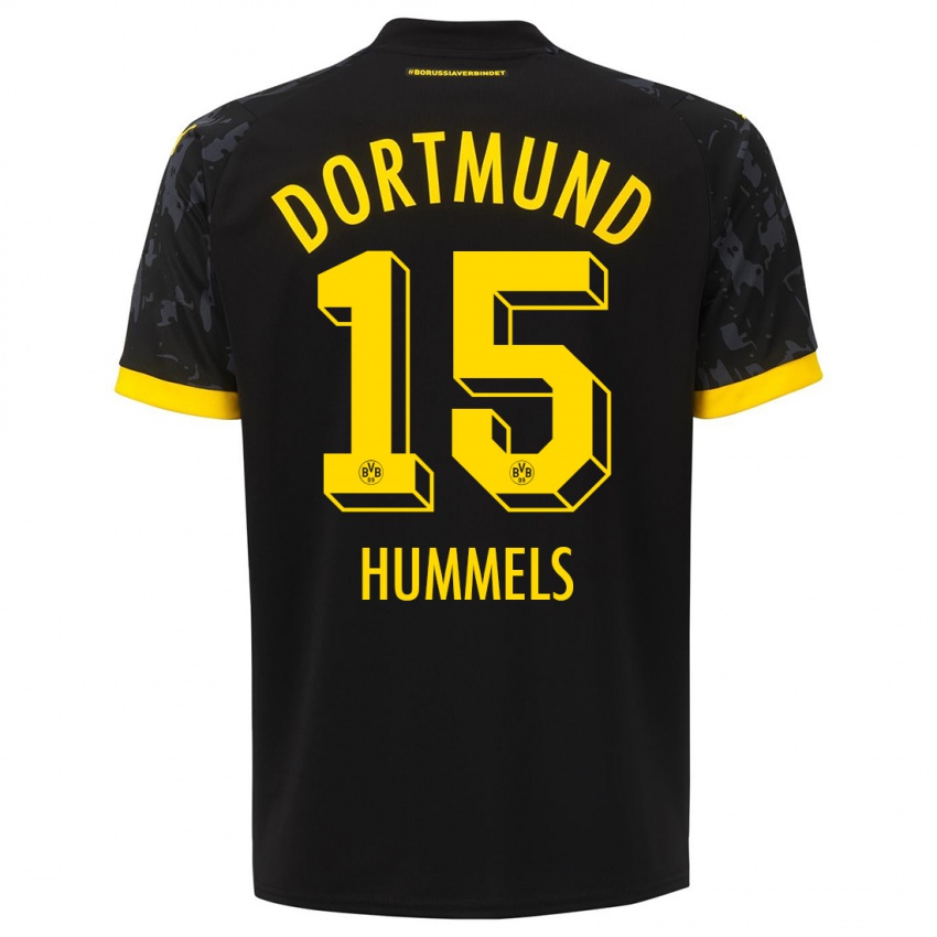 Niño Camiseta Mats Hummels #15 Negro 2ª Equipación 2023/24 La Camisa Perú