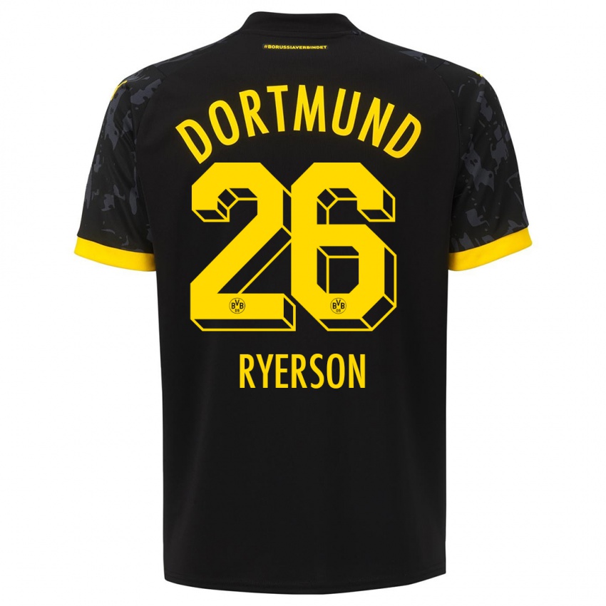 Niño Camiseta Julian Ryerson #26 Negro 2ª Equipación 2023/24 La Camisa Perú