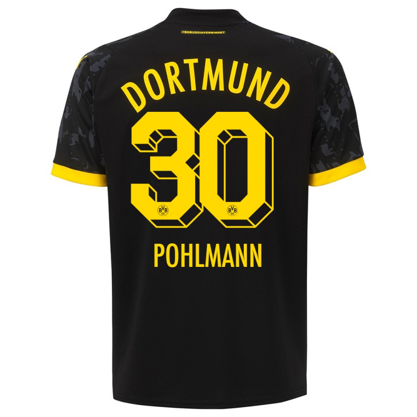 Niño Camiseta Ole Pohlmann #30 Negro 2ª Equipación 2023/24 La Camisa Perú