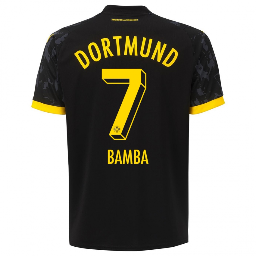 Niño Camiseta Samuel Bamba #7 Negro 2ª Equipación 2023/24 La Camisa Perú