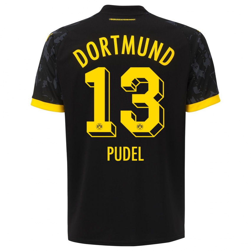 Niño Camiseta Bjarne Pudel #13 Negro 2ª Equipación 2023/24 La Camisa Perú