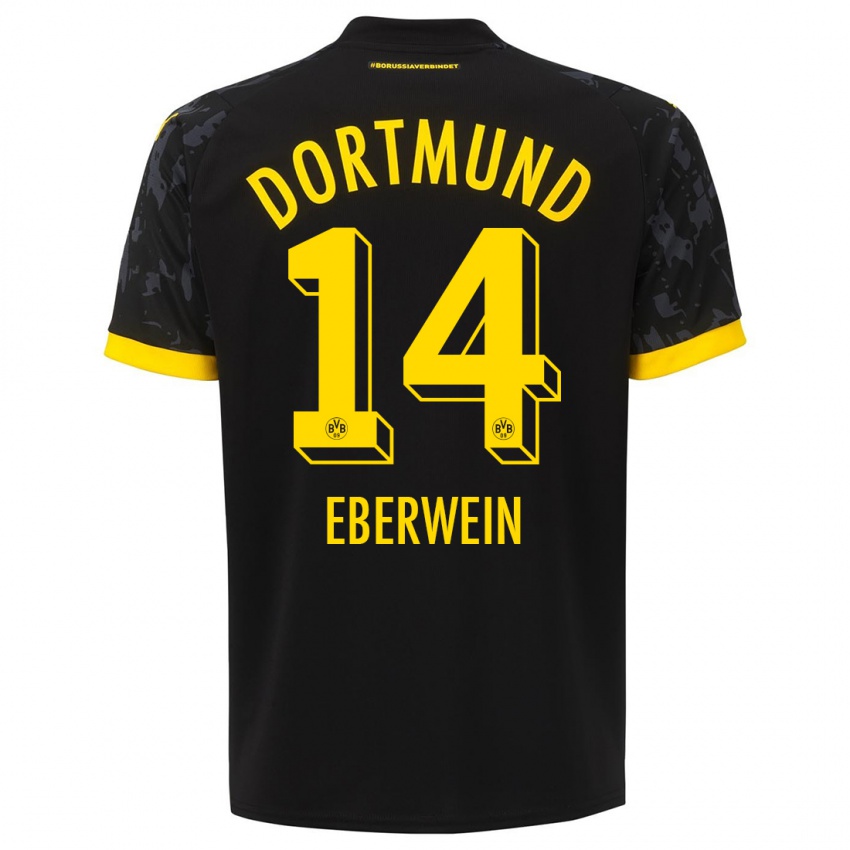 Niño Camiseta Michael Eberwein #14 Negro 2ª Equipación 2023/24 La Camisa Perú