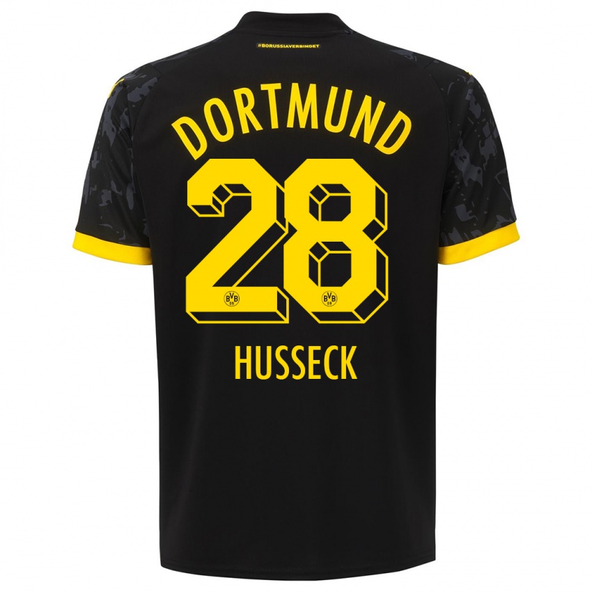 Niño Camiseta Jonah Husseck #28 Negro 2ª Equipación 2023/24 La Camisa Perú