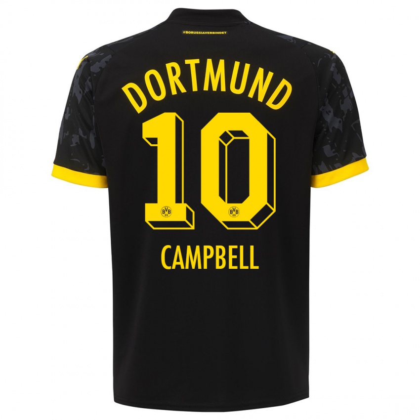 Niño Camiseta Cole Campbell #10 Negro 2ª Equipación 2023/24 La Camisa Perú