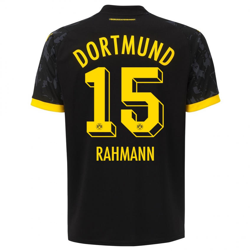 Niño Camiseta Luke Rahmann #15 Negro 2ª Equipación 2023/24 La Camisa Perú