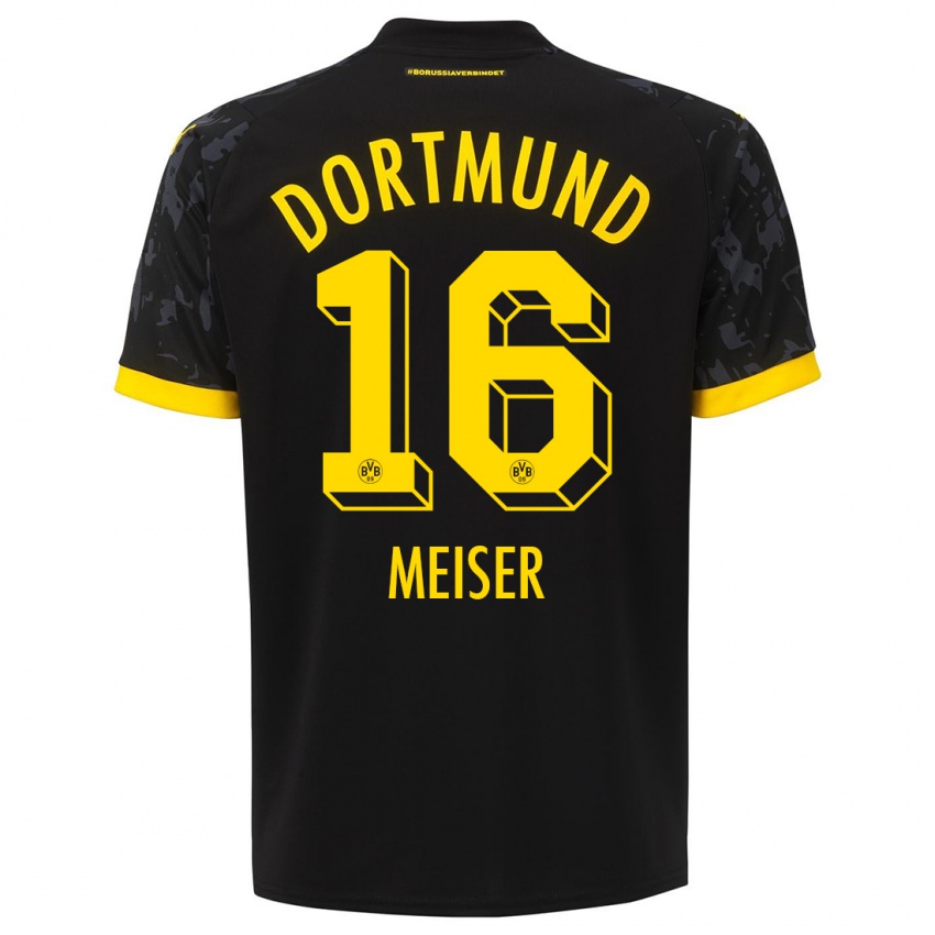 Niño Camiseta Tyler Meiser #16 Negro 2ª Equipación 2023/24 La Camisa Perú