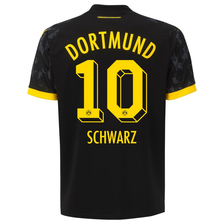 Niño Camiseta Oskar Schwarz #10 Negro 2ª Equipación 2023/24 La Camisa Perú