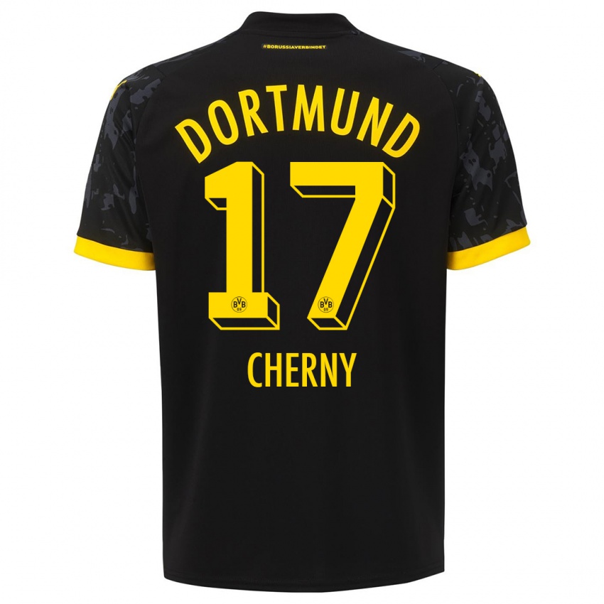 Niño Camiseta Nick Cherny #17 Negro 2ª Equipación 2023/24 La Camisa Perú