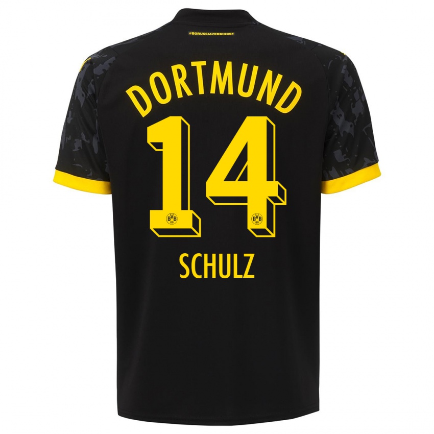 Niño Camiseta Nico Schulz #14 Negro 2ª Equipación 2023/24 La Camisa Perú