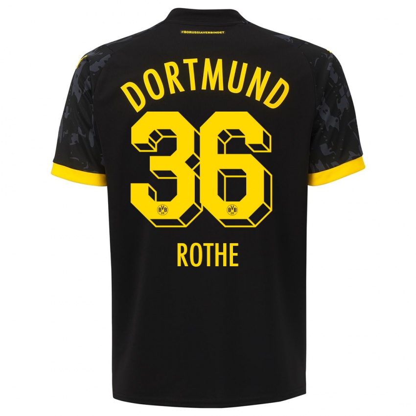 Niño Camiseta Tom Rothe #36 Negro 2ª Equipación 2023/24 La Camisa Perú