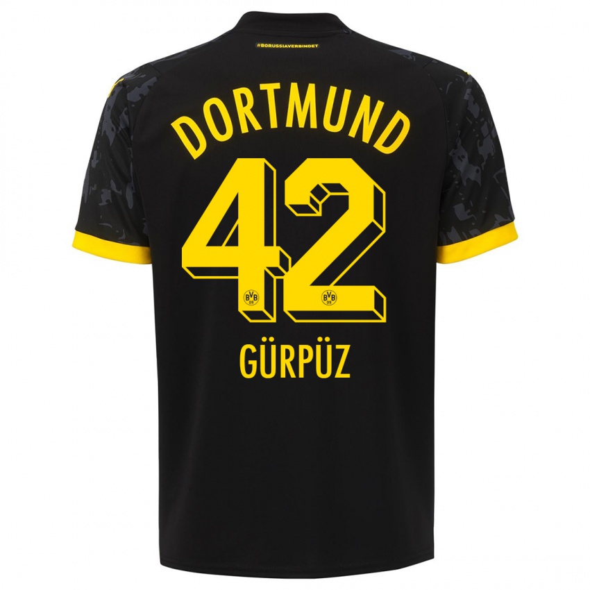 Niño Camiseta Goktan Gurpuz #42 Negro 2ª Equipación 2023/24 La Camisa Perú