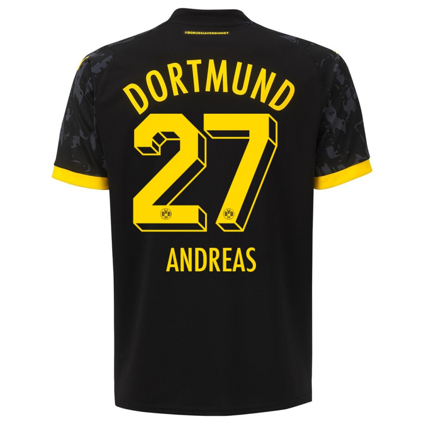 Niño Camiseta Kuno Andreas #27 Negro 2ª Equipación 2023/24 La Camisa Perú