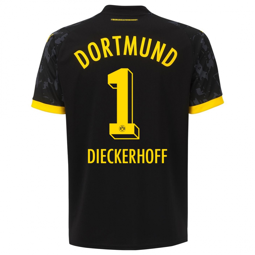 Niño Camiseta Max Dieckerhoff #1 Negro 2ª Equipación 2023/24 La Camisa Perú