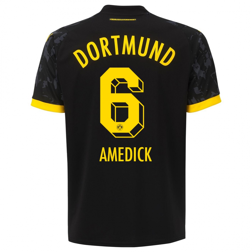 Niño Camiseta Maik Amedick #6 Negro 2ª Equipación 2023/24 La Camisa Perú