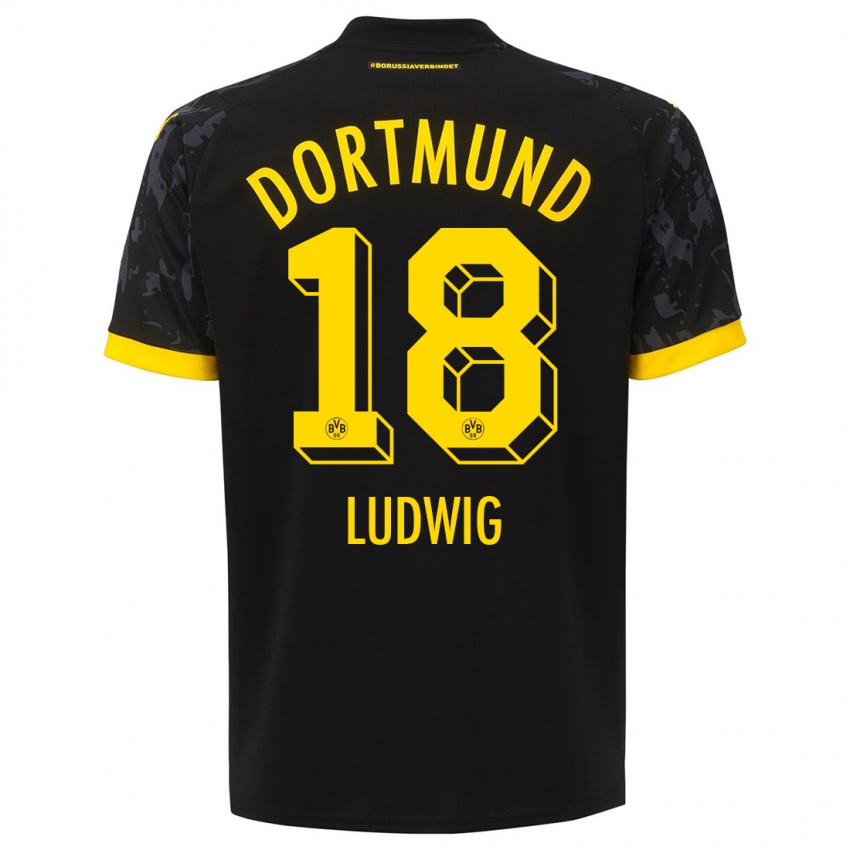 Niño Camiseta Michel Ludwig #18 Negro 2ª Equipación 2023/24 La Camisa Perú