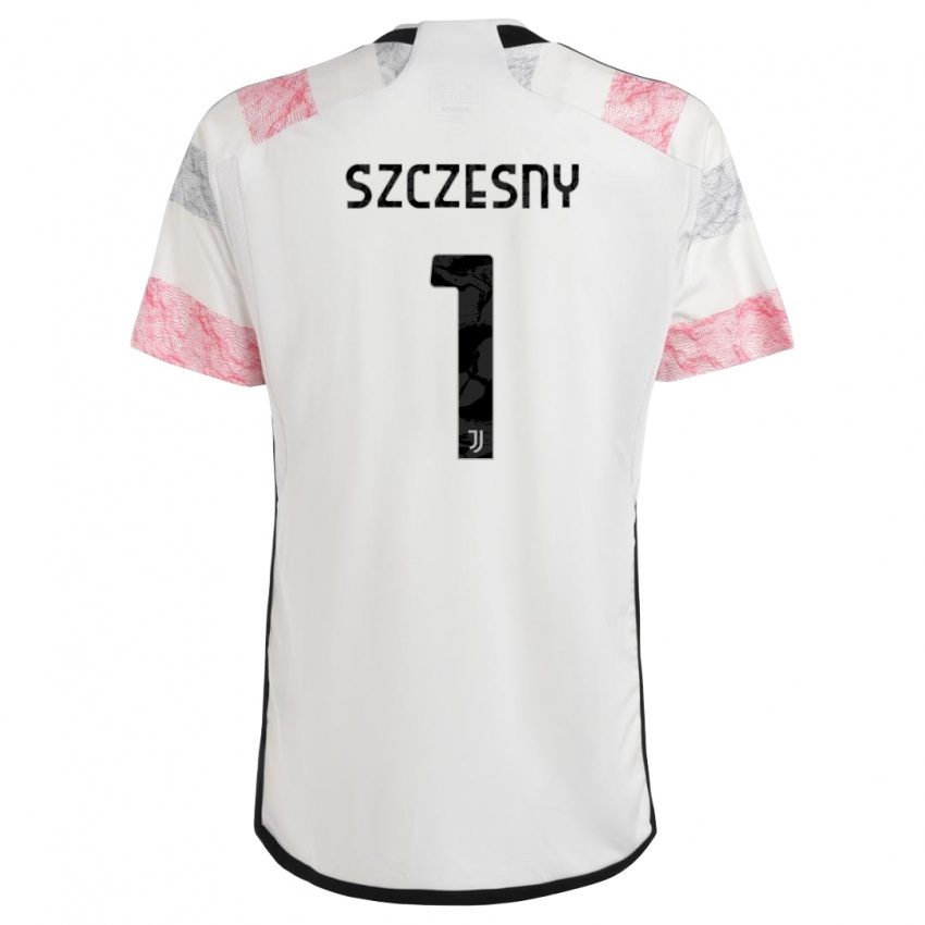 Niño Camiseta Wojciech Szczesny #1 Blanco Rosa 2ª Equipación 2023/24 La Camisa Perú