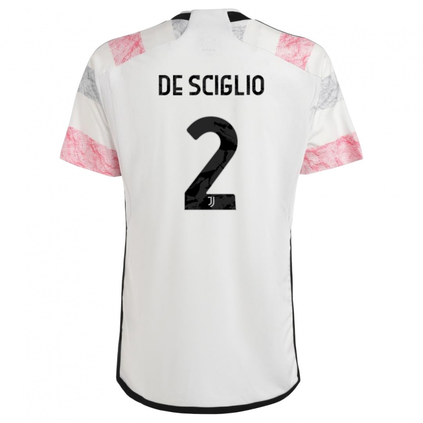 Niño Camiseta Mattia De Sciglio #2 Blanco Rosa 2ª Equipación 2023/24 La Camisa Perú