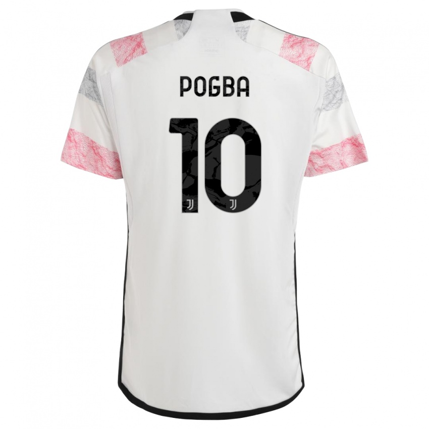 Niño Camiseta Paul Pogba #10 Blanco Rosa 2ª Equipación 2023/24 La Camisa Perú