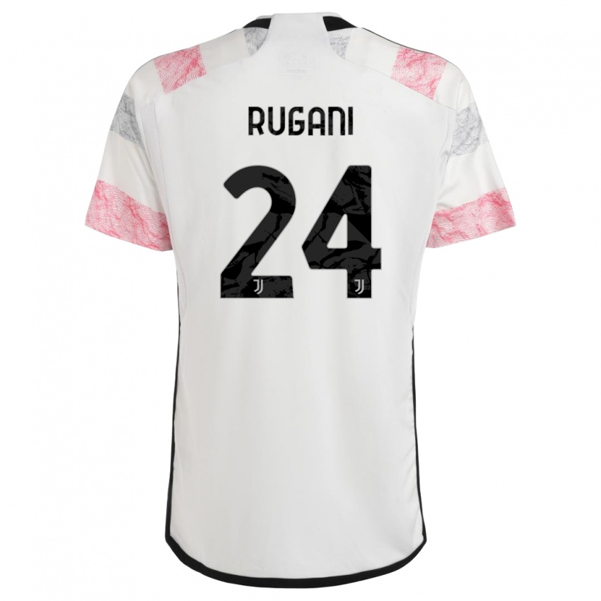 Niño Camiseta Daniele Rugani #24 Blanco Rosa 2ª Equipación 2023/24 La Camisa Perú