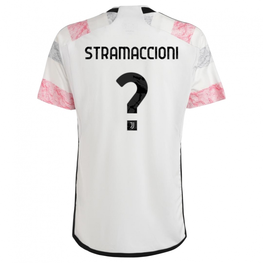 Niño Camiseta Diego Stramaccioni #0 Blanco Rosa 2ª Equipación 2023/24 La Camisa Perú