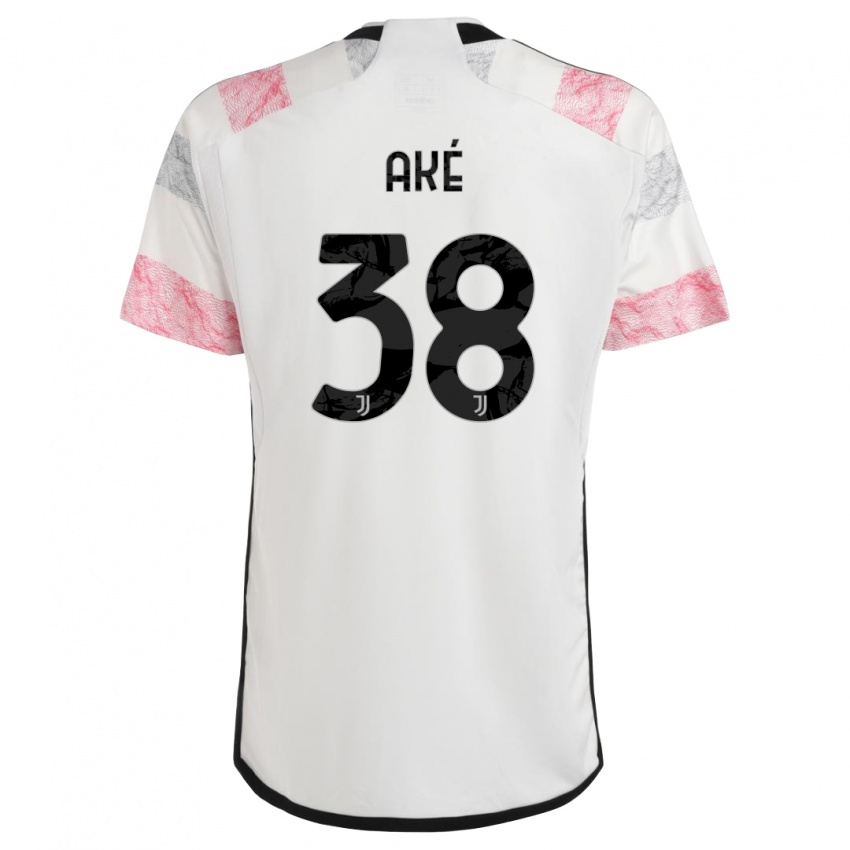 Niño Camiseta Marley Ake #38 Blanco Rosa 2ª Equipación 2023/24 La Camisa Perú