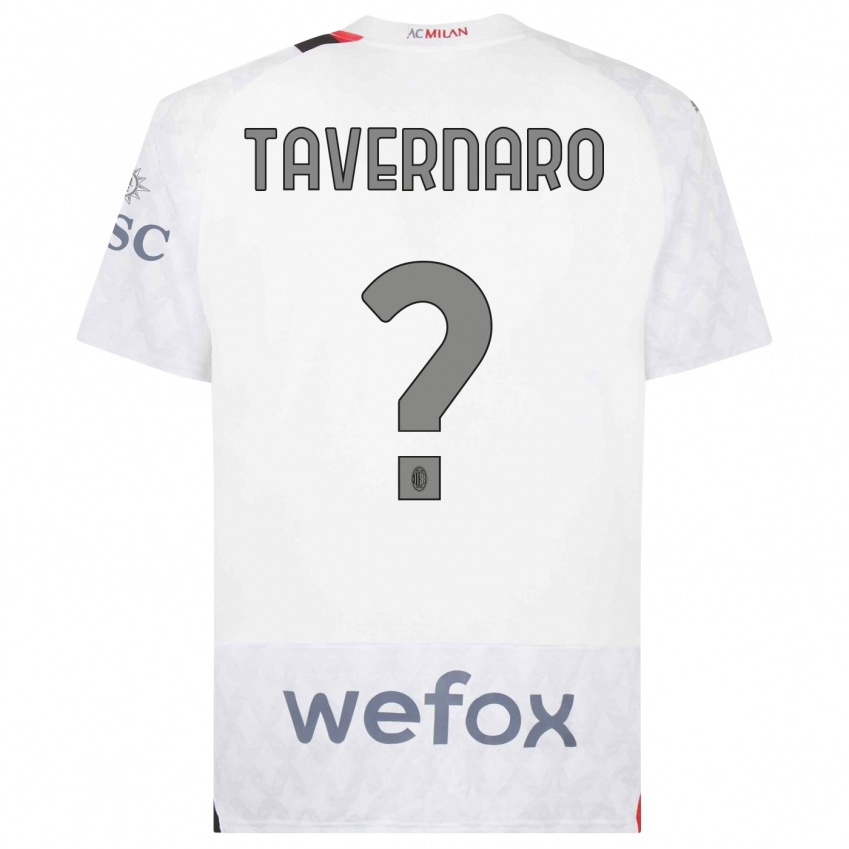 Niño Camiseta Federico Tavernaro #0 Blanco 2ª Equipación 2023/24 La Camisa Perú