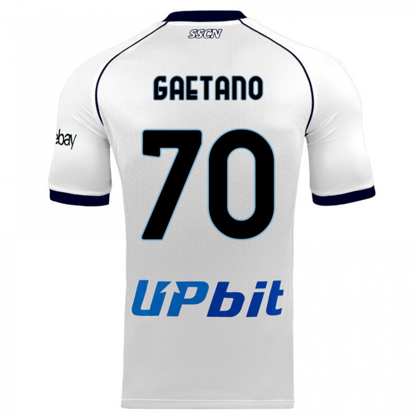 Niño Camiseta Gianluca Gaetano #70 Blanco 2ª Equipación 2023/24 La Camisa Perú