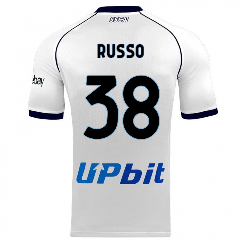 Niño Camiseta Lorenzo Russo #38 Blanco 2ª Equipación 2023/24 La Camisa Perú