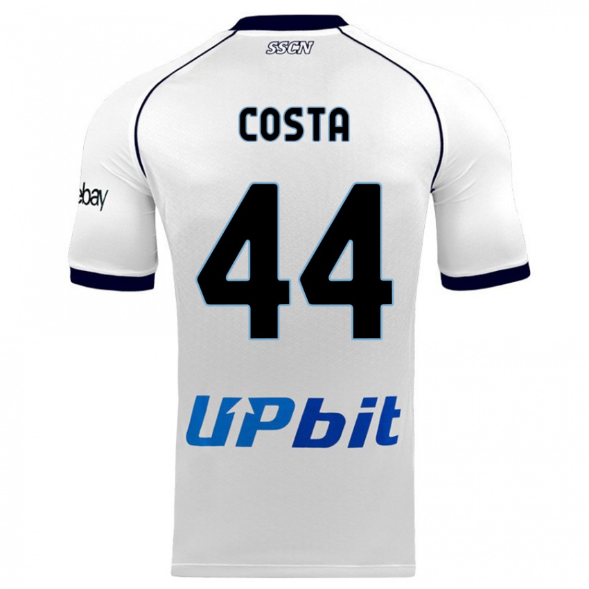 Niño Camiseta Filippo Costa #44 Blanco 2ª Equipación 2023/24 La Camisa Perú