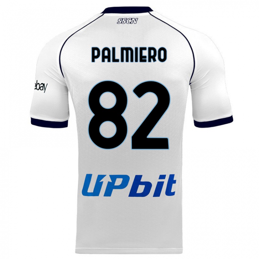 Niño Camiseta Luca Palmiero #82 Blanco 2ª Equipación 2023/24 La Camisa Perú