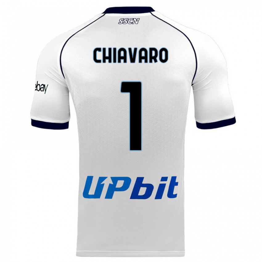 Niño Camiseta Kelly Chiavaro #1 Blanco 2ª Equipación 2023/24 La Camisa Perú