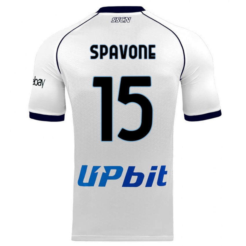 Niño Camiseta Alessandro Spavone #15 Blanco 2ª Equipación 2023/24 La Camisa Perú