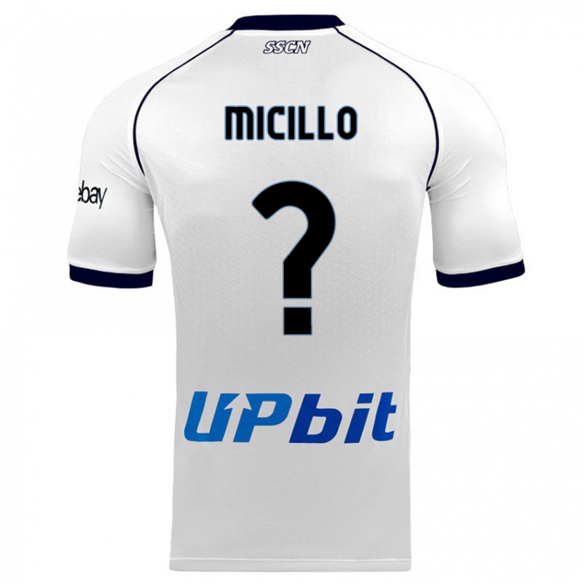 Niño Camiseta Salvatore Micillo #0 Blanco 2ª Equipación 2023/24 La Camisa Perú