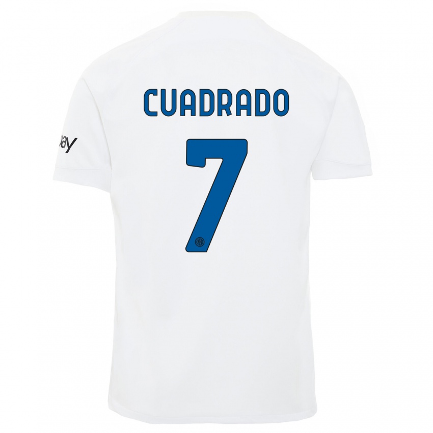 Niño Camiseta Juan Cuadrado #7 Blanco 2ª Equipación 2023/24 La Camisa Perú