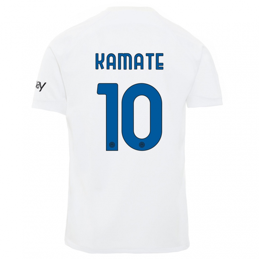 Niño Camiseta Issiaka Kamate #10 Blanco 2ª Equipación 2023/24 La Camisa Perú