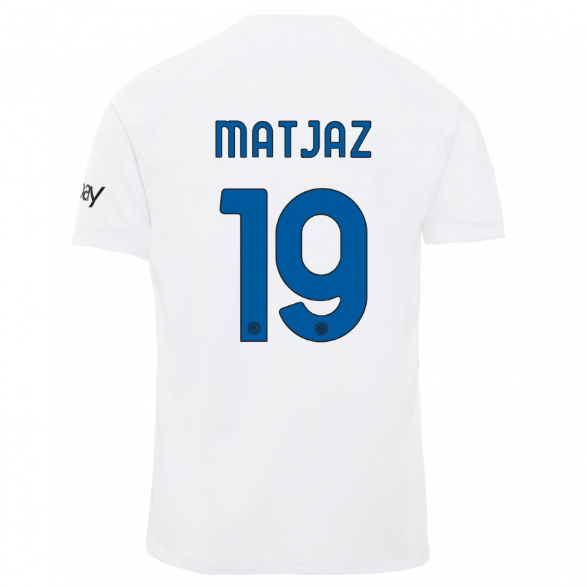 Niño Camiseta Samo Matjaz #19 Blanco 2ª Equipación 2023/24 La Camisa Perú