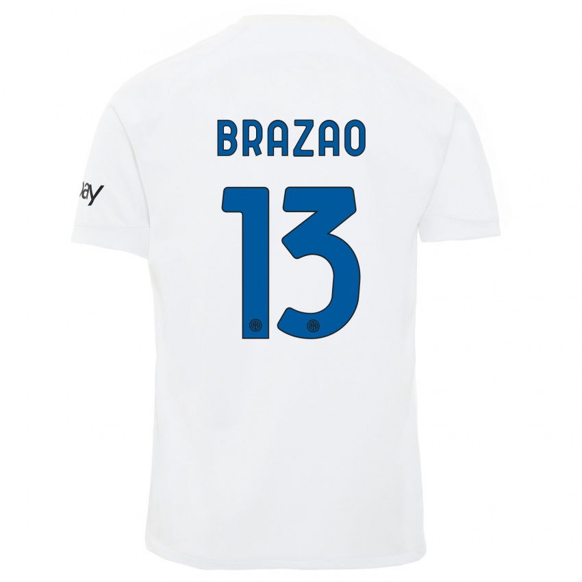 Niño Camiseta Gabriel Brazao #13 Blanco 2ª Equipación 2023/24 La Camisa Perú