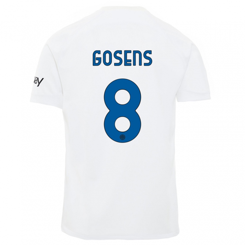 Niño Camiseta Robin Gosens #8 Blanco 2ª Equipación 2023/24 La Camisa Perú