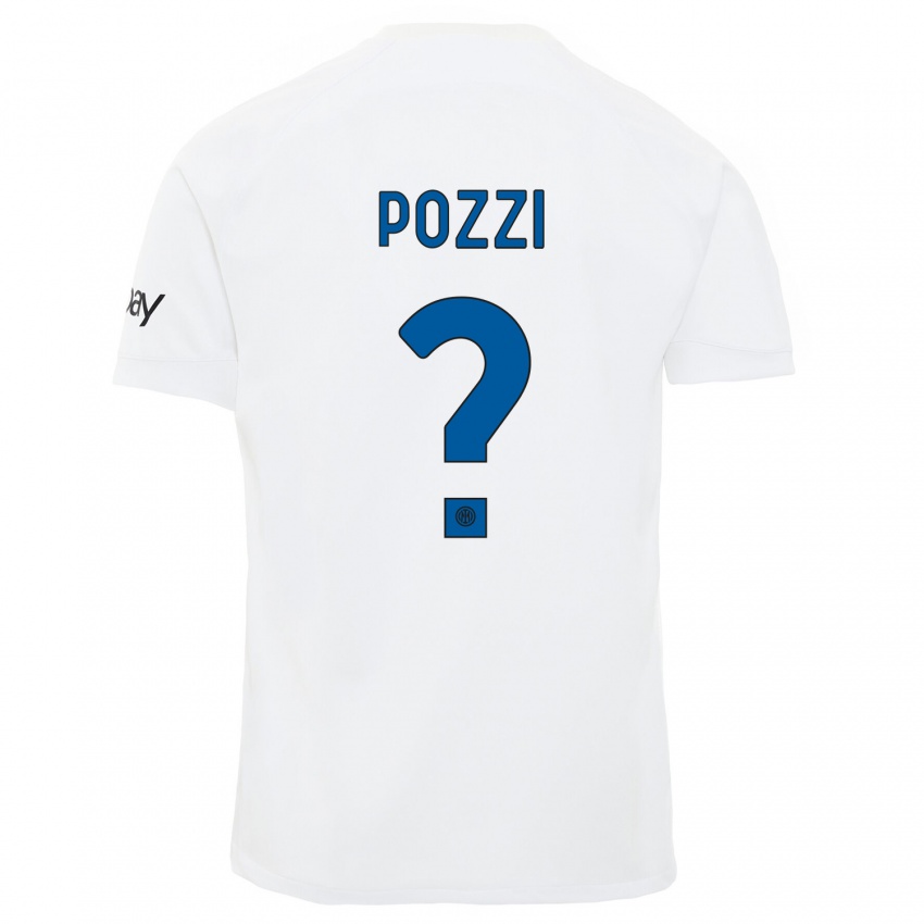 Niño Camiseta Andrea Pozzi #0 Blanco 2ª Equipación 2023/24 La Camisa Perú